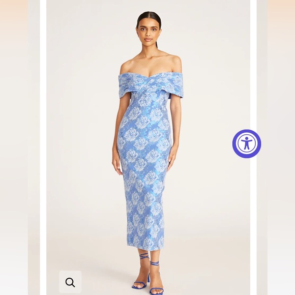 Theia Couture Size 0, EMMERSON Off-Shoulder MIDI Dress NWT - Picture 2 of 10